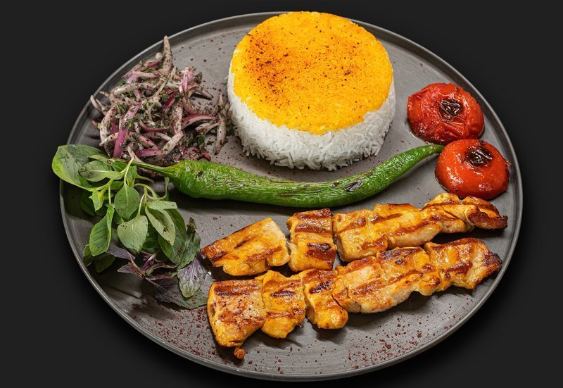 کته جوجه کباب